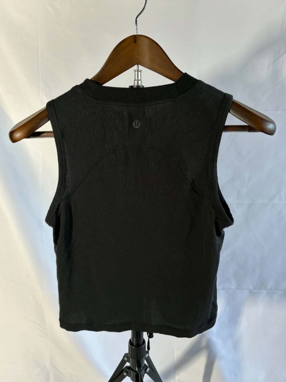 Lululemon Black Cropped Cinch Tank Top